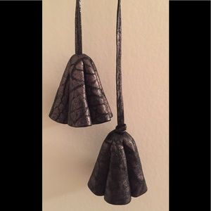 MZ Wallace Black Mineral Mushroom Tassels
